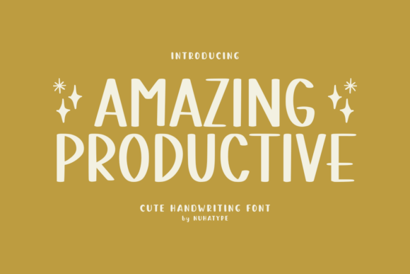 Amazing Productive: A Playful Handwritten Font for Creative Projects