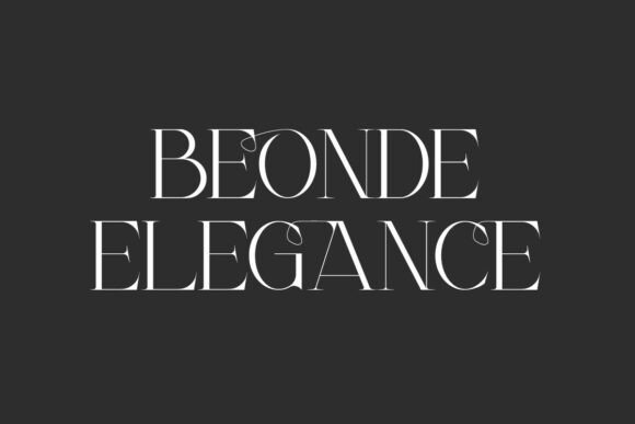 Beonde Elegance: Redefining Digital Luxury Through Refined Typography