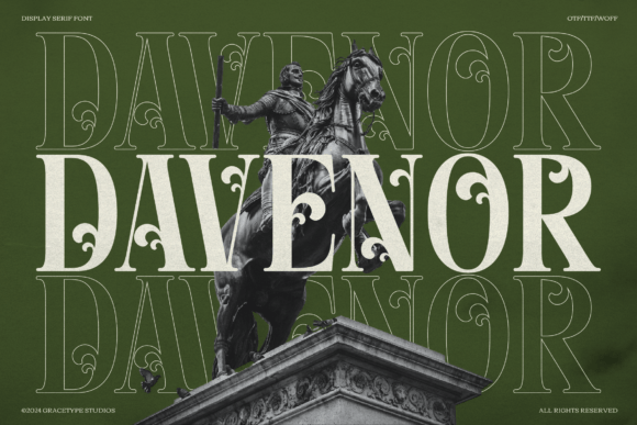 Davenor: Elevating Luxury Branding with Regal Display Serif Typography