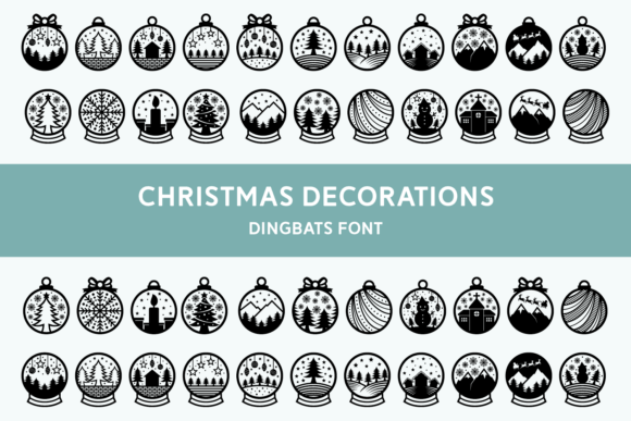 Elevating Holiday Creativity with The Christmas Decorations Dingbats Font