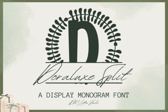 Elevating Personalization with the Doraluxe Split Monogram Font