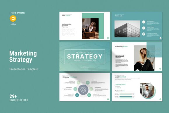 Evaluating the Marketing Strategy Google Slides Template for Professional Presentations