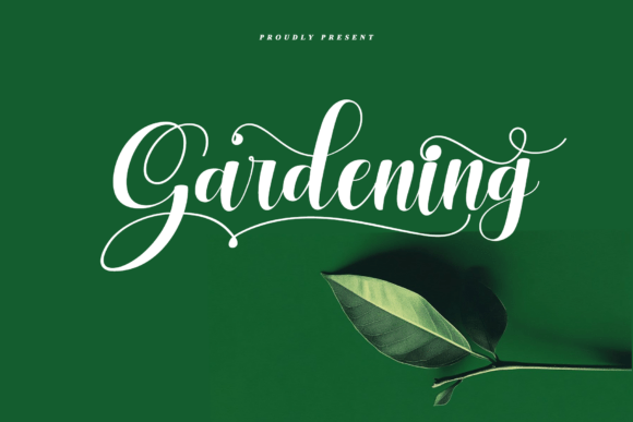 Gardening: Elevating Botanical Design with Ornate Calligraphy