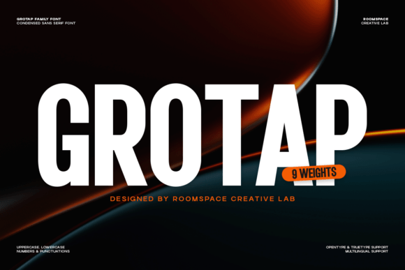 Grotap Font Family: Mastering Bold, Condensed Typography for Modern Branding