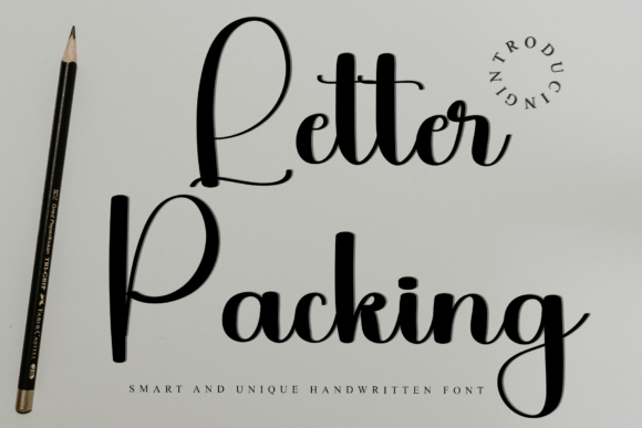 Letter Packing Font: Elevating Handwritten Typography with Narrow Elegance