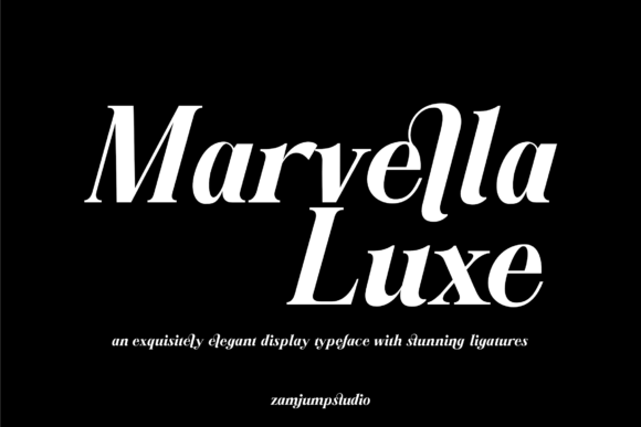 Marvella Luxe: Elevating Design with Modern Serif Elegance