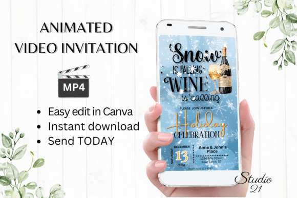 Modernizing Festive Gatherings with an Animated Christmas Holiday Invitation