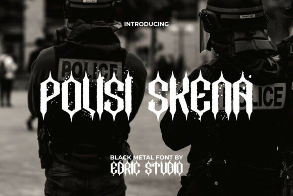 Polisi Skena: Mastering the Fusion of Hardcore Black Metal and Retro Urban Typography