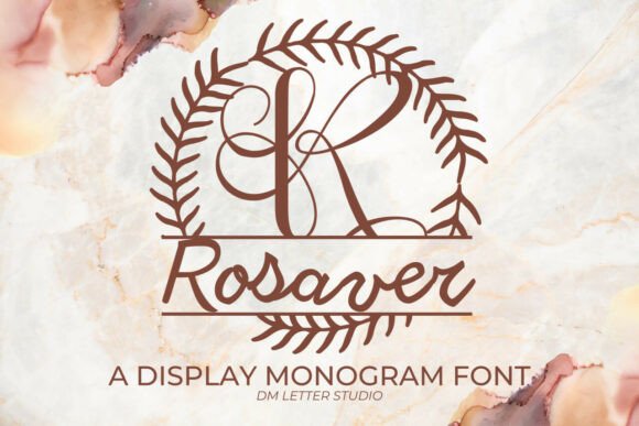 Rosaver Split Monogram: Elegant Personalization Made Easy