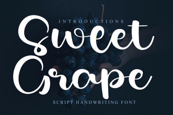 Sweet Grape Font: Modern Handwritten Style for Brands