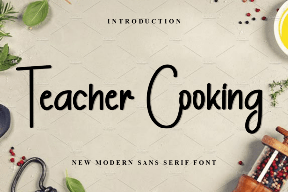 Teacher Cooking: Festive Typography for Holiday Design