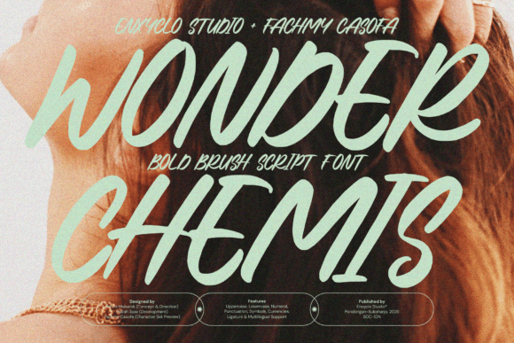 Wonder Chemis: Elevating Modern Design with Bold Brush Script Typography